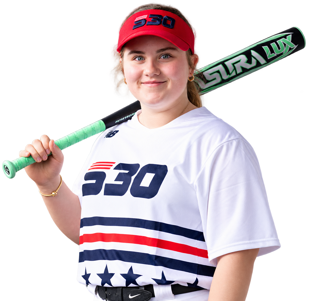 Tuney Bennett in her softball uniform